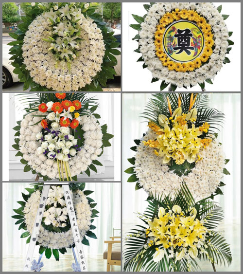 贵州黔南州都匀市毛尖镇江洲村花圈速递